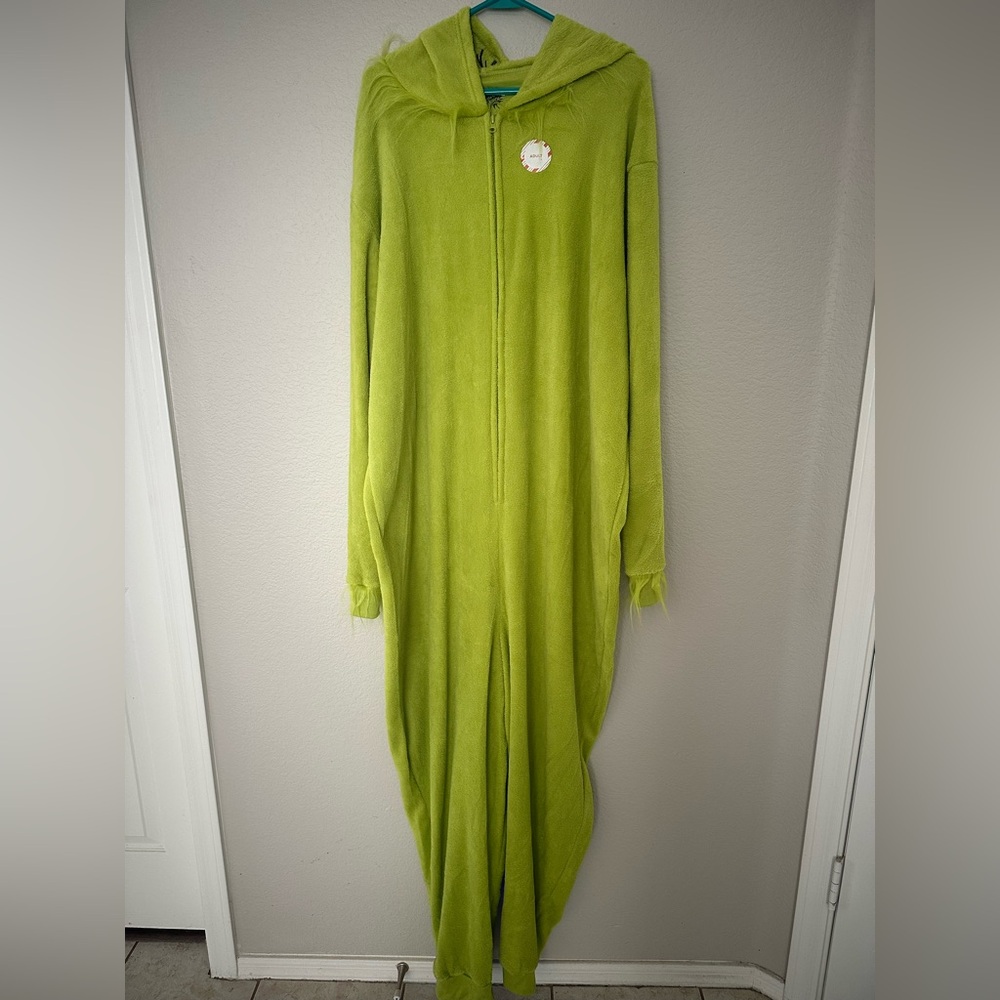 Green Hooded Onesie THE GRINCH HALLOWEEN COSTUME SIZE XXL